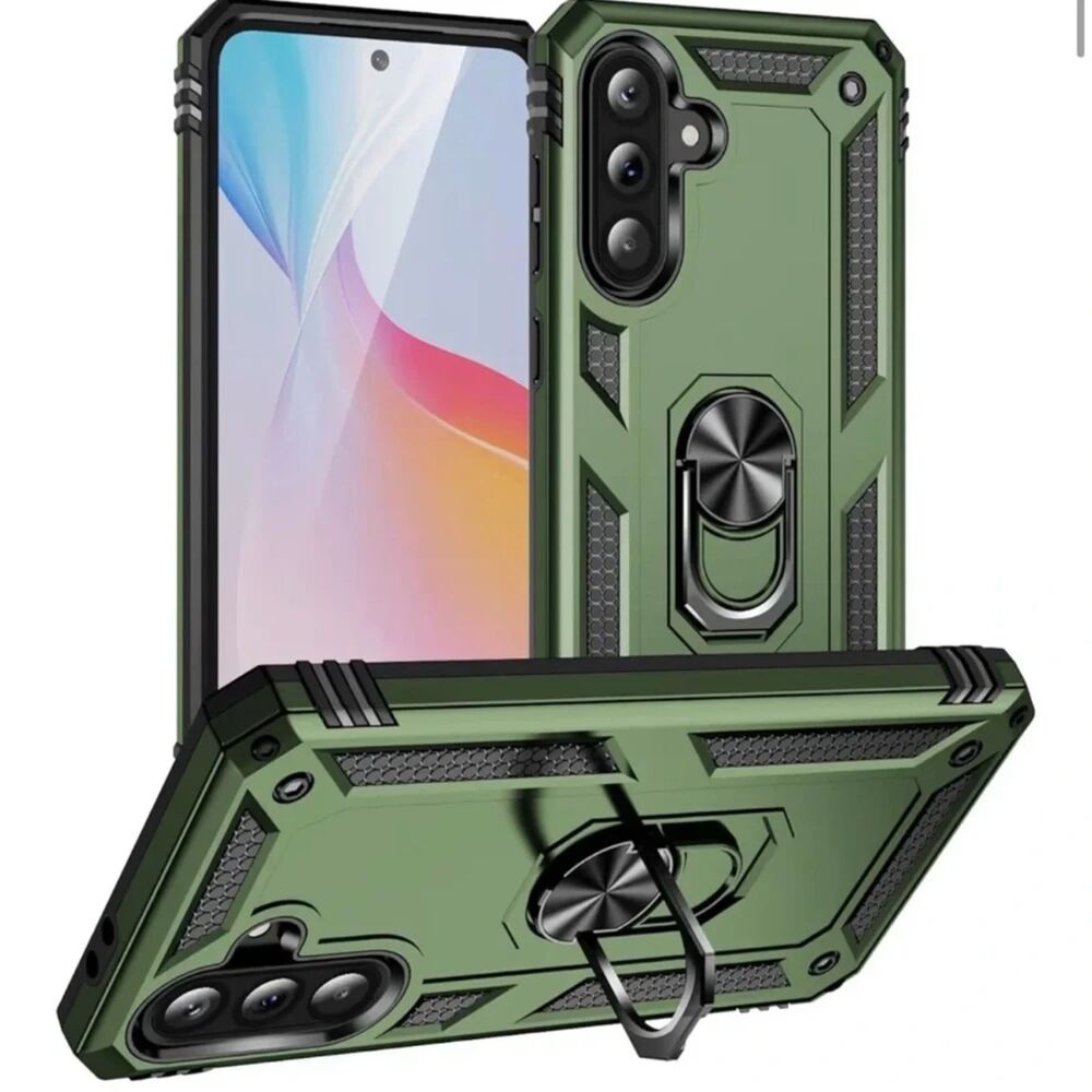 Samsung Galaxy A36 5G Case with Holster and Ring Kickstand – Army Green